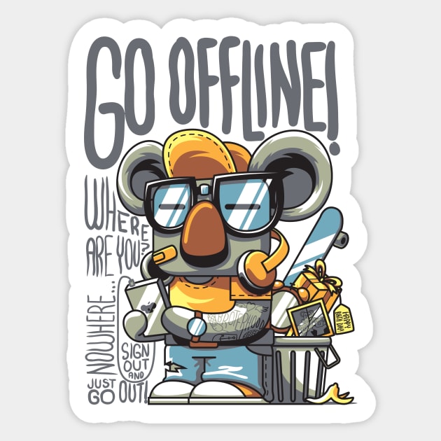 Go Offline Sticker by anggatantama